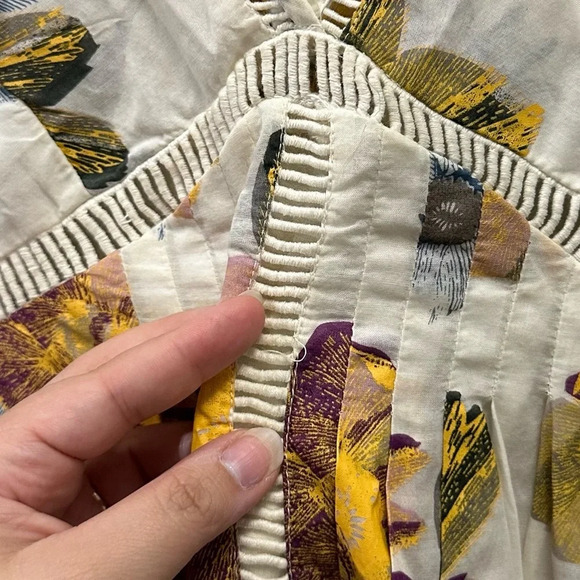 Free People Strawberry Fields Mini Dress Size Small Ivory - Picture 10 of 10